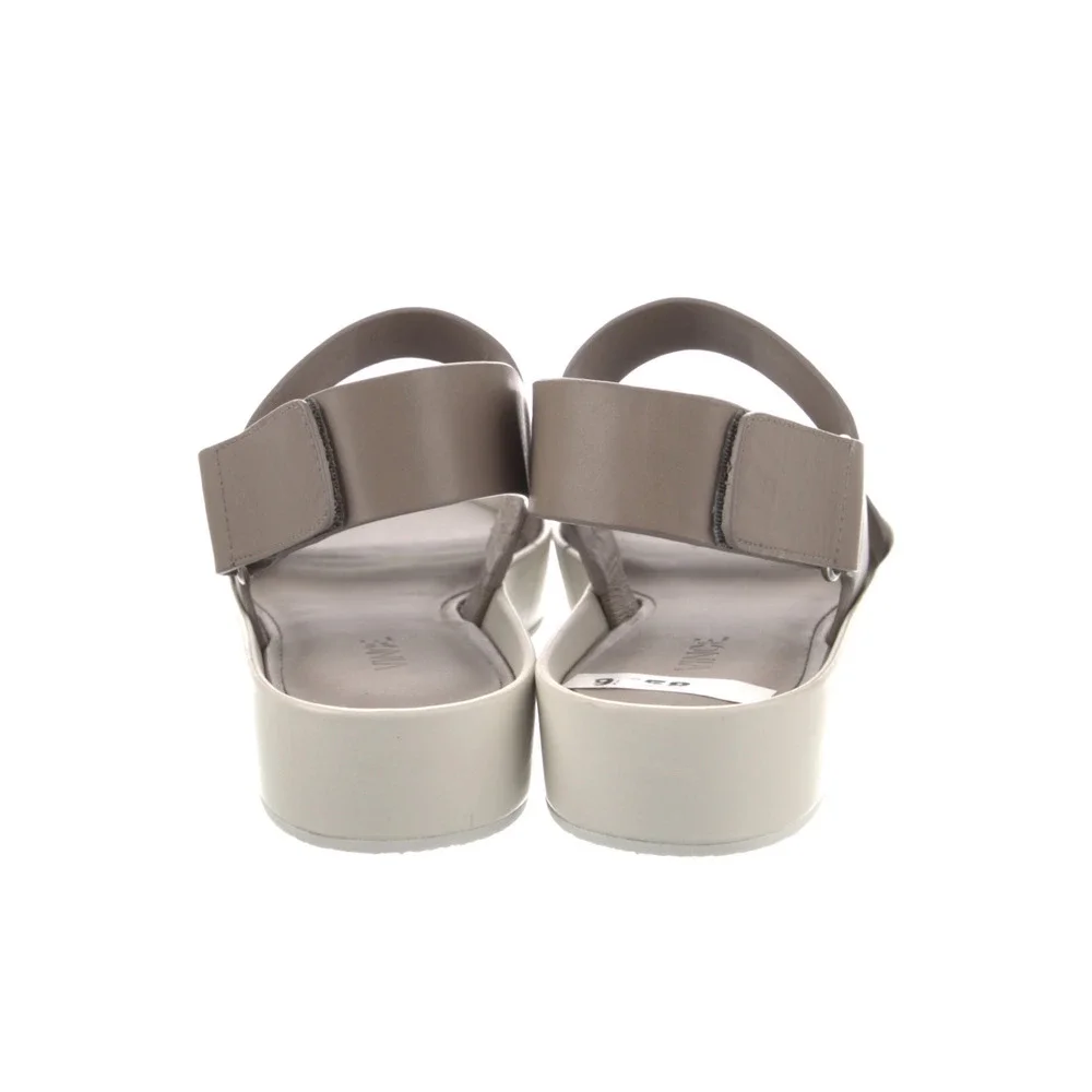 Vince Westport Platform Sandals Womens Size 9M Beige‎ Leather Minimalist NIB